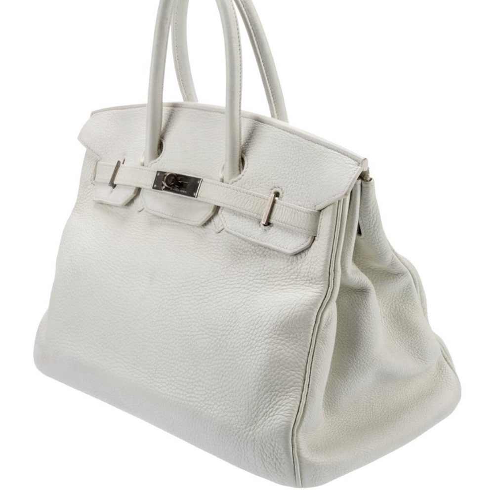 Hermes Clemence Birkin 35 bag Authentic Leather No key/lock Pristine Like New! - Picture 6 of 10